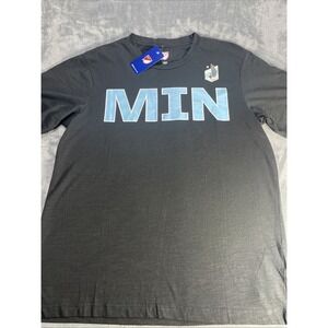 Minnesota United Mens Large Shirt FC MNUFC T-Shirt Logo Black MLS Official New